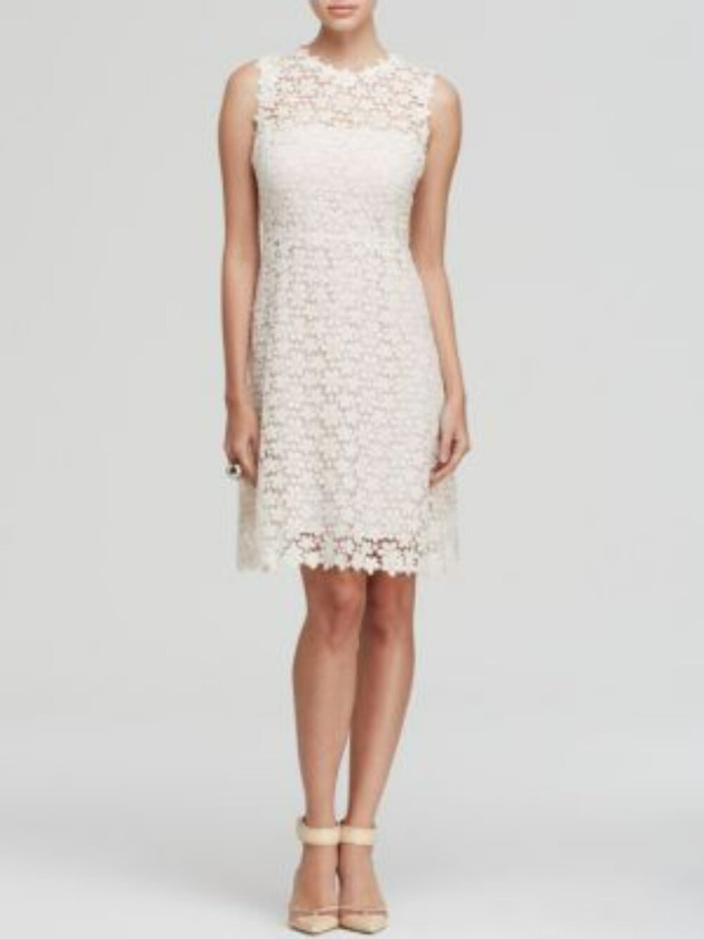 Elie Tahari Ophelia White Floral Lace. SZ M.